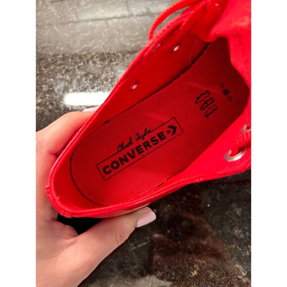 Converse Chuck 70 Ox Unisex Patent Trainers Shoes 162442C Red Size M5.5/W7.5 - Picture 10 of 11